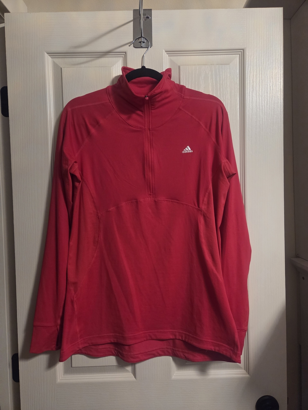 Adidas Climalite Quarter-Zip Pullover - Pink